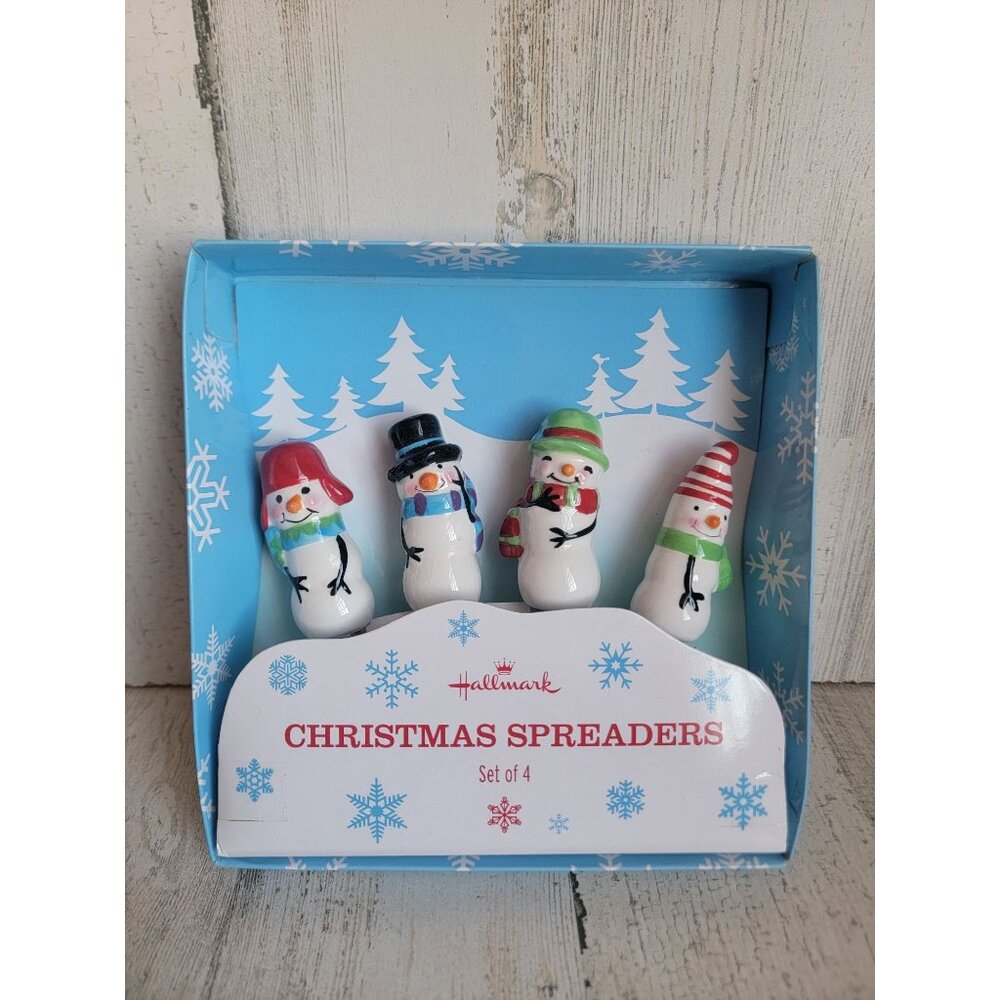 Hallmark Christmas spreadables snowman‎ Xmas home decor kitchen